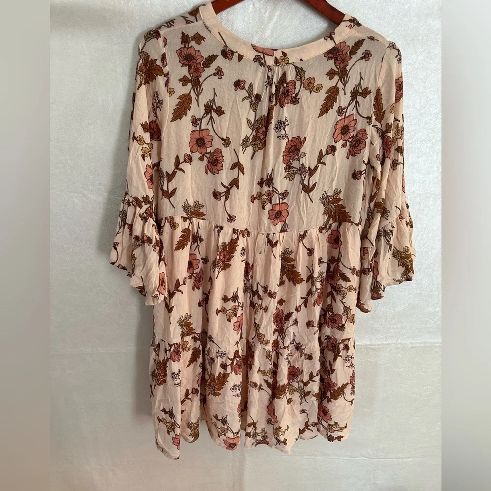 Mittoshop Pink and Orange Ruffled Tiered Sundress - Picture 6 of 12